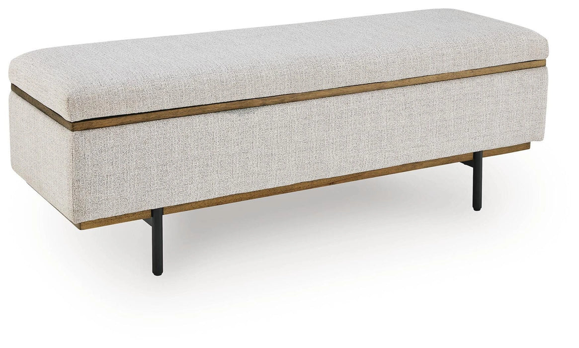 Five Star Furniture - Dettaford Next-Gen Nuvella Storage Bench