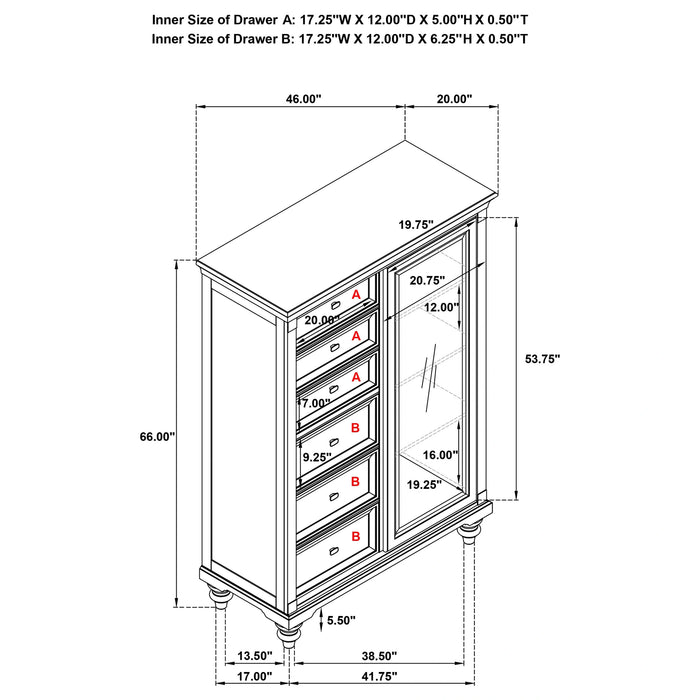 Five Star Furniture - Andover Door Chest