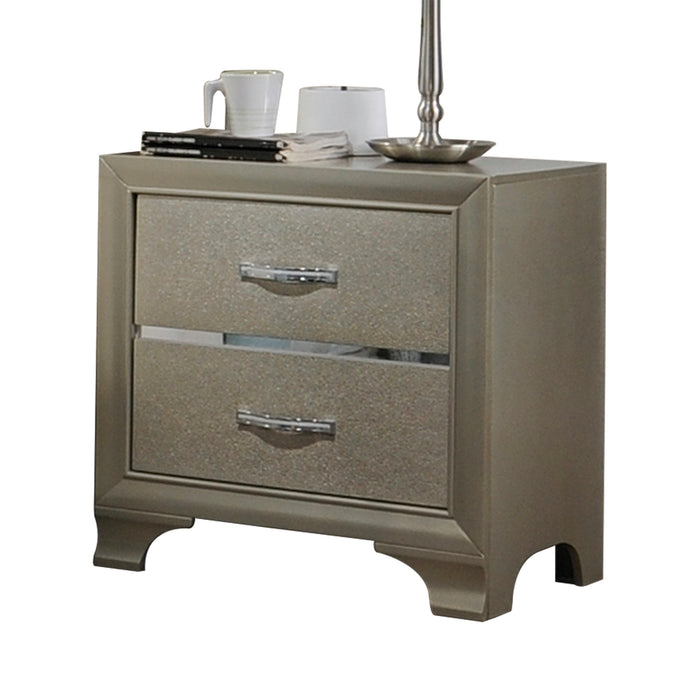Five Star Furniture - Carine Champagne Nightstand