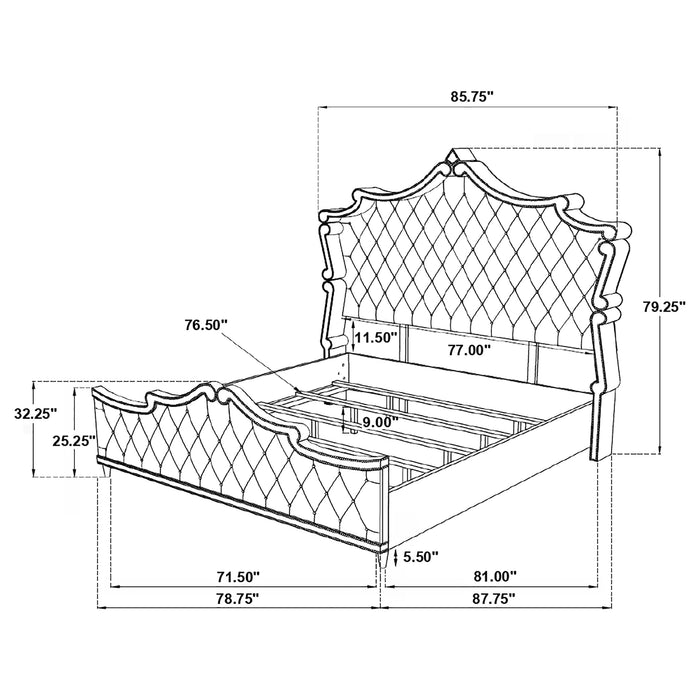 Five Star Furniture - Antonella Panel Bed