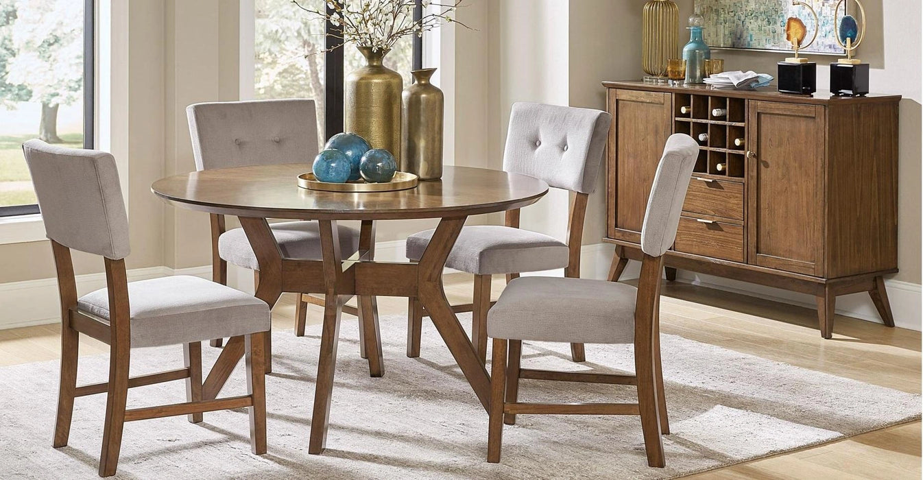 Five Star Furniture - Edam Round Dining Table in Light Oak 5492-52