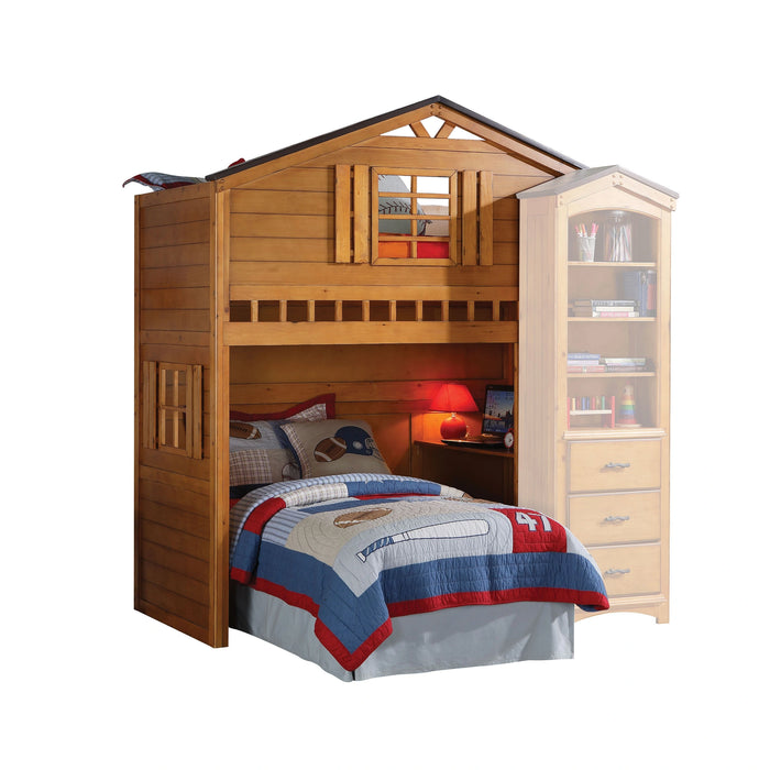 Five Star Furniture - Tree House Rustic Oak Loft Bed (Twin Size)