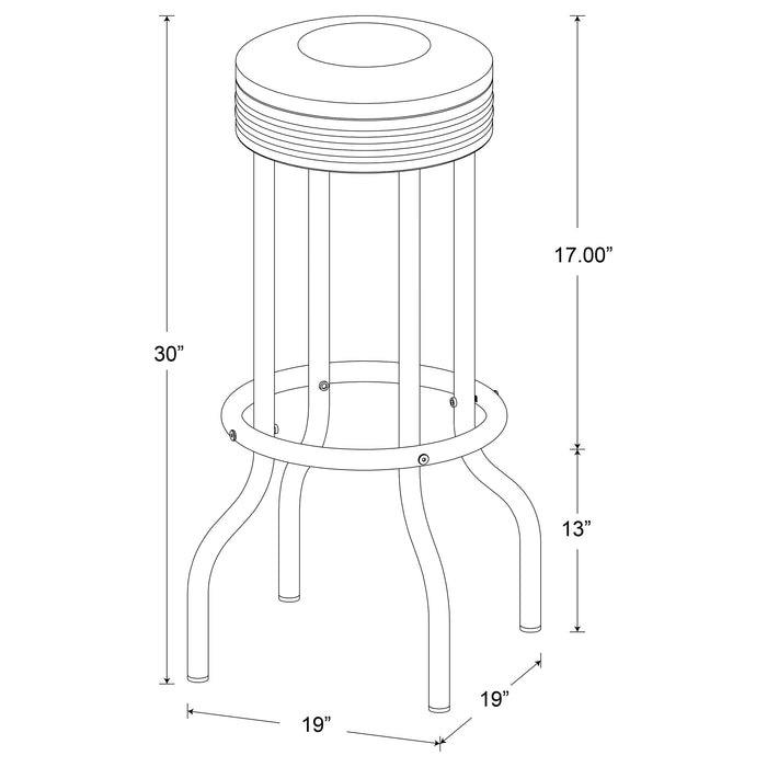 Five Star Furniture - Retro Swivel Bar Stool