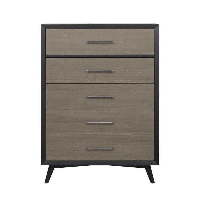 Five Star Furniture - Raku 5 Drawer Chest in Gray 1711-9