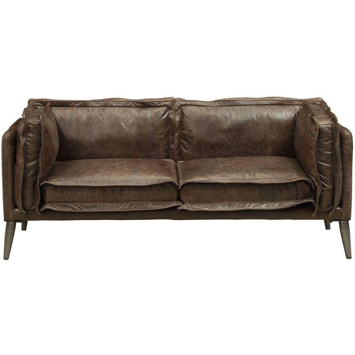 Five Star Furniture - Acme Furniture Porchester Loveseat in Distress Chocolate 52481