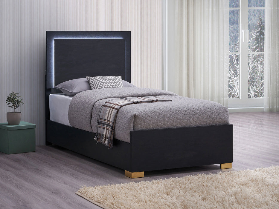 Five Star Furniture - Marceline Panel Bed with LED Lighting