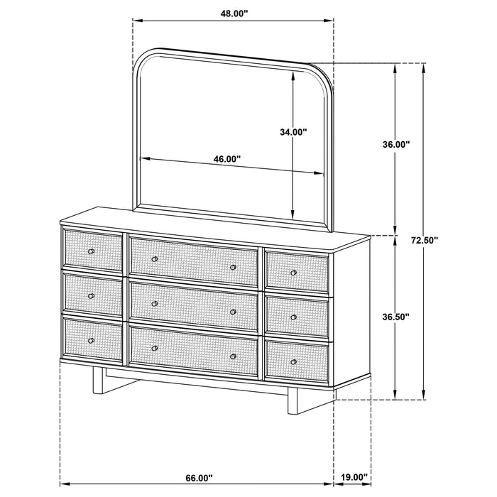 Five Star Furniture - Kailani Dresser with Mirror