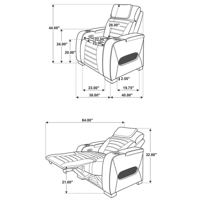 Five Star Furniture - Zuma Dual Power Recliner
