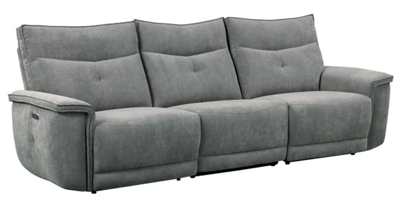 Five Star Furniture - Tesoro Power Double Reclining Sofa w/ Power Headrests in Dark Gray 9509DG-3PWH*