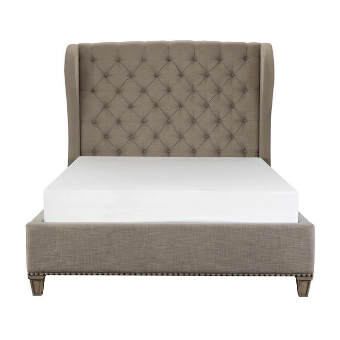Five Star Furniture - Vermillion King Upholstered Panel Bed in Gray 5442K-1EK*