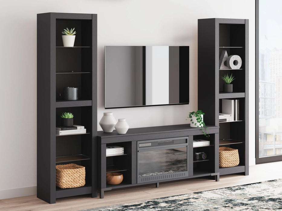 Five Star Furniture - Cayberry Entertainment Center with Electric Fireplace
