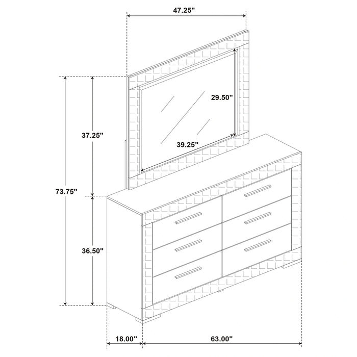 Five Star Furniture - Ives Dresser with Mirror