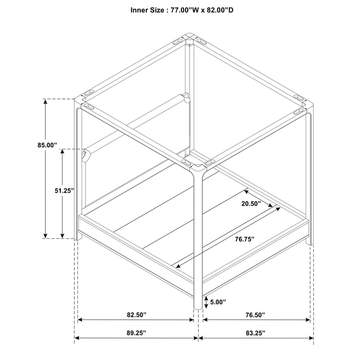Five Star Furniture - Solano Canopy Panel Platform Bed