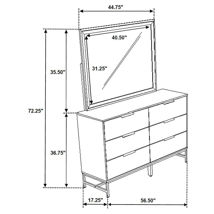 Five Star Furniture - Sonora Dresser with Mirror