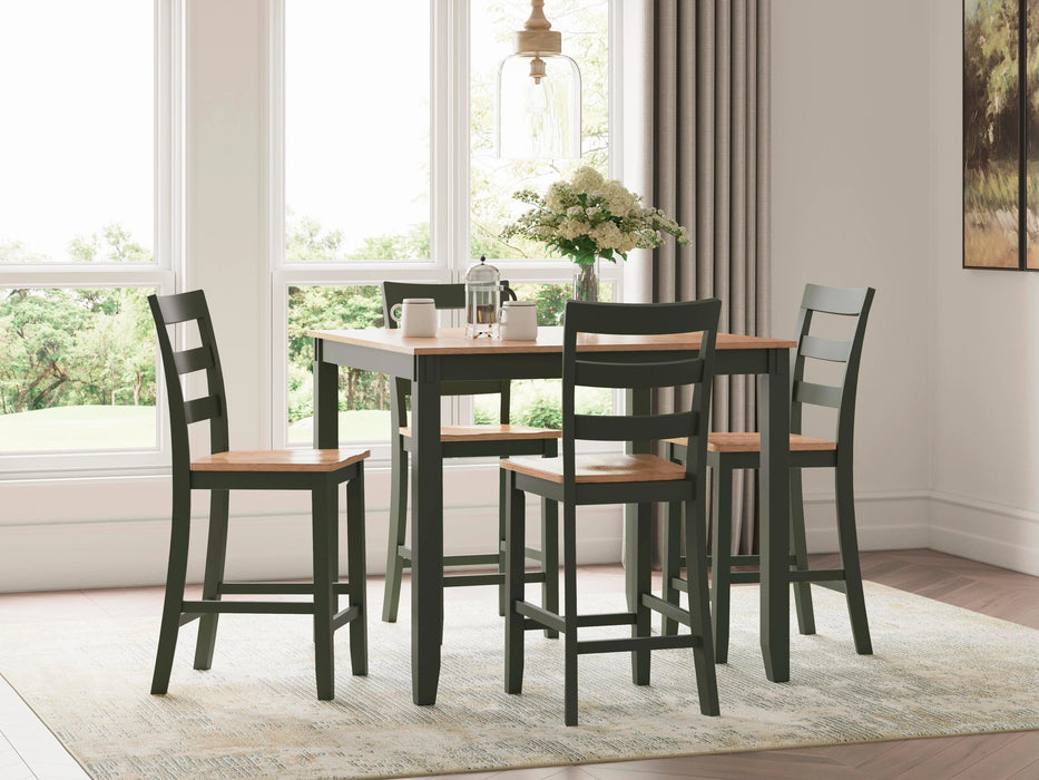 Five Star Furniture - Gesthaven Counter Height Dining Table and 4 Barstools (Set of 5)