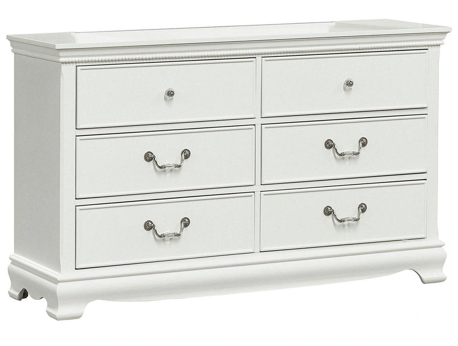 Five Star Furniture - Lucida 6 Drawer Dresser in White 2039W-5