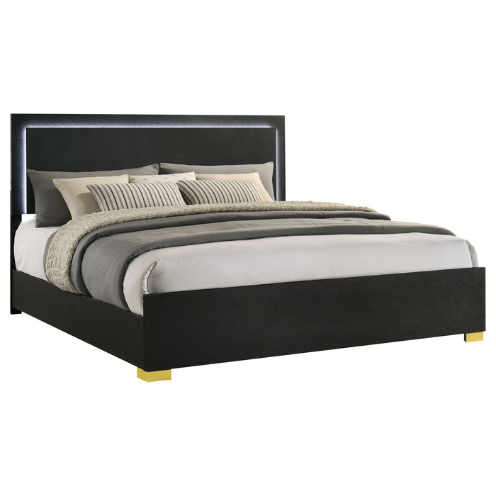 Five Star Furniture - Marceline Panel Bed with LED Lighting