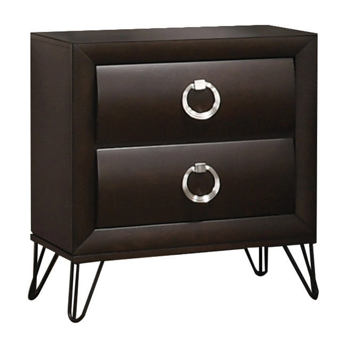 Five Star Furniture - Tablita Dark Merlot Nightstand