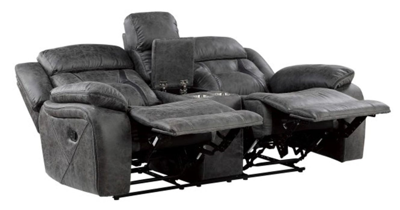 Five Star Furniture - Madrona Hill Double Reclining Loveseat in Gray 9989GY-2