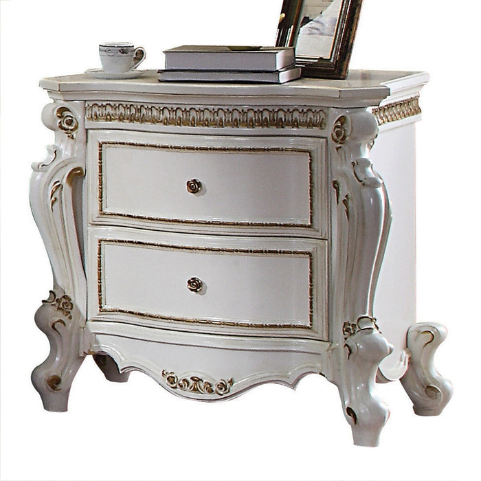 Five Star Furniture - Picardy Antique Pearl Nightstand
