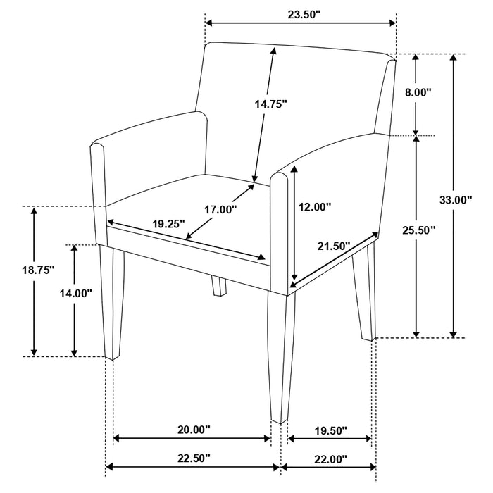 Five Star Furniture - Catherine Dining Arm Chair