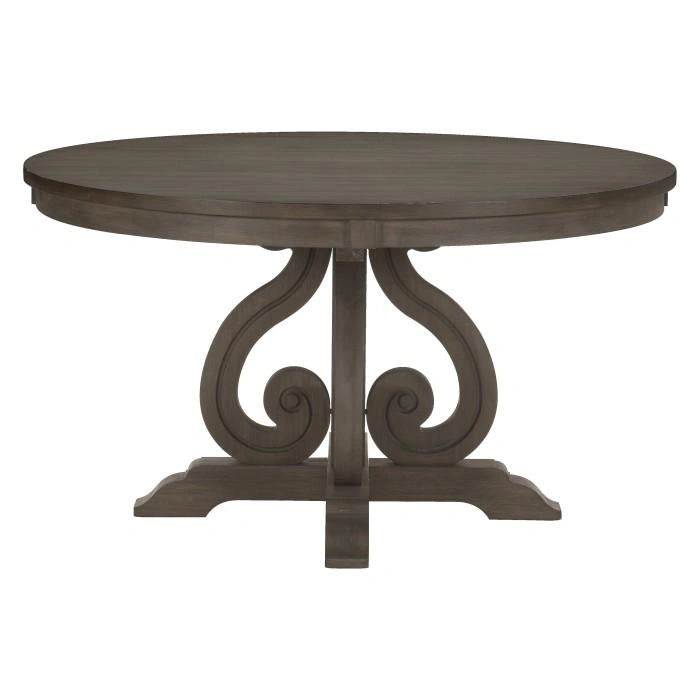 Five Star Furniture - Toulon  Round Dining Table in Dark Pewter 5438-54*