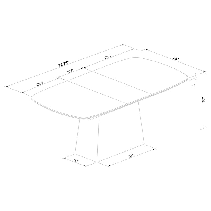 Five Star Furniture - Potero Extension Dining Table
