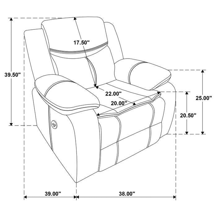 Five Star Furniture - Sycamore Power Recliner