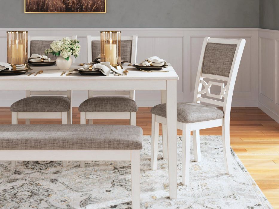 Five Star Furniture - Erinberg Dining Table and 4 Chairs and Bench (Set of 6)