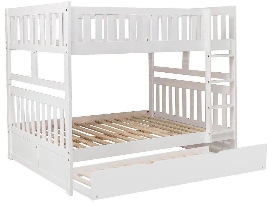 Five Star Furniture - Galen Full/Full Bunk Bed w/ Twin Trundle in White B2053FFW-1*R