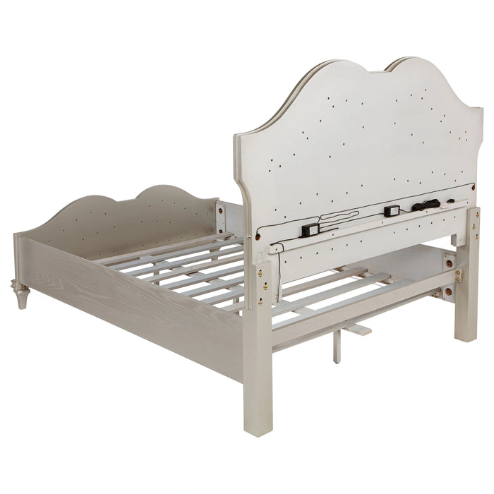 Five Star Furniture - Evangeline Panel Bed with LED Lighting