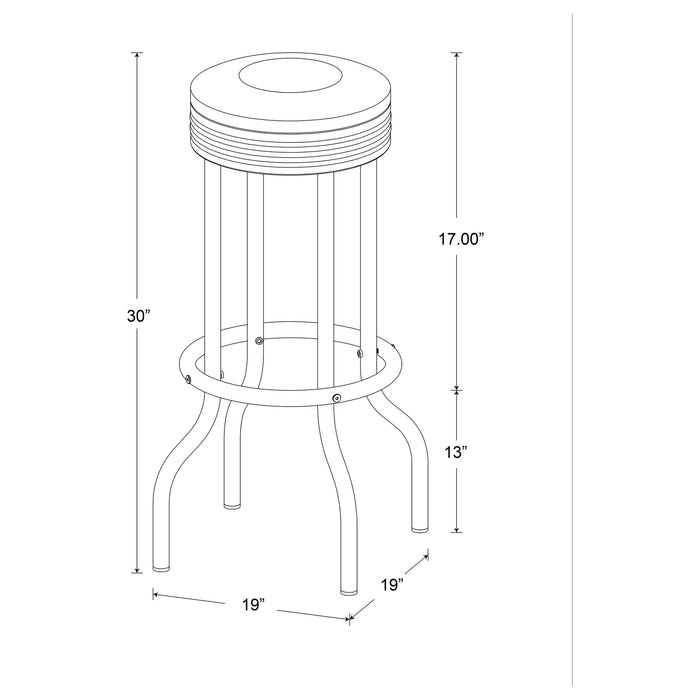 Five Star Furniture - Retro Swivel Bar Stool