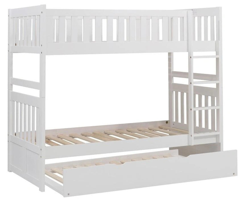 Five Star Furniture - Galen Twin/Twin Bunk Bed w/ Twin Trundle in White B2053W-1*R