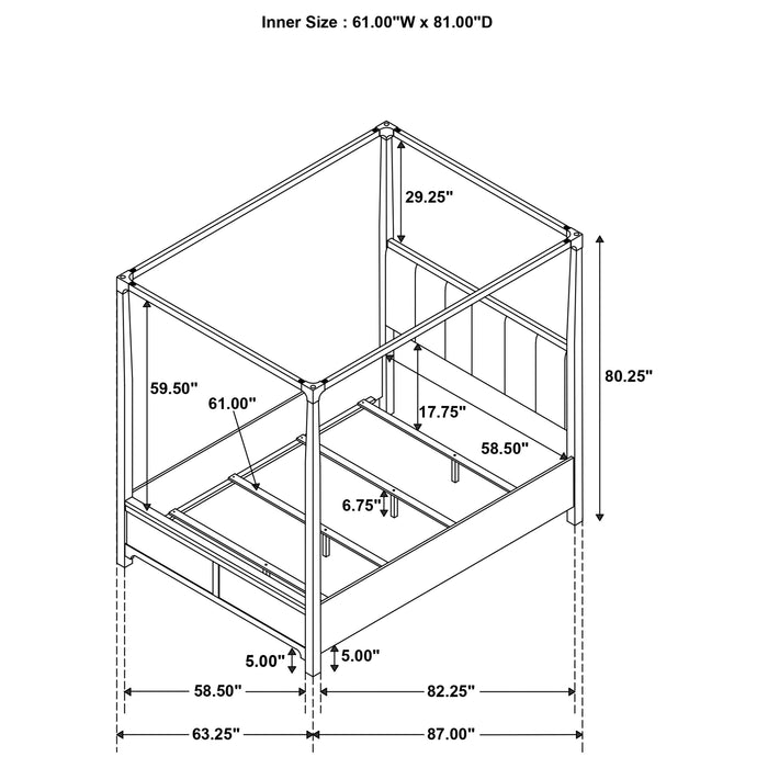 Five Star Furniture - Gran Park Canopy Panel Bed