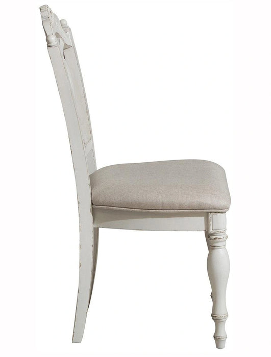 Five Star Furniture - Cinderella Chair in Antique White with Grey Rub-Through 1386NW-11C
