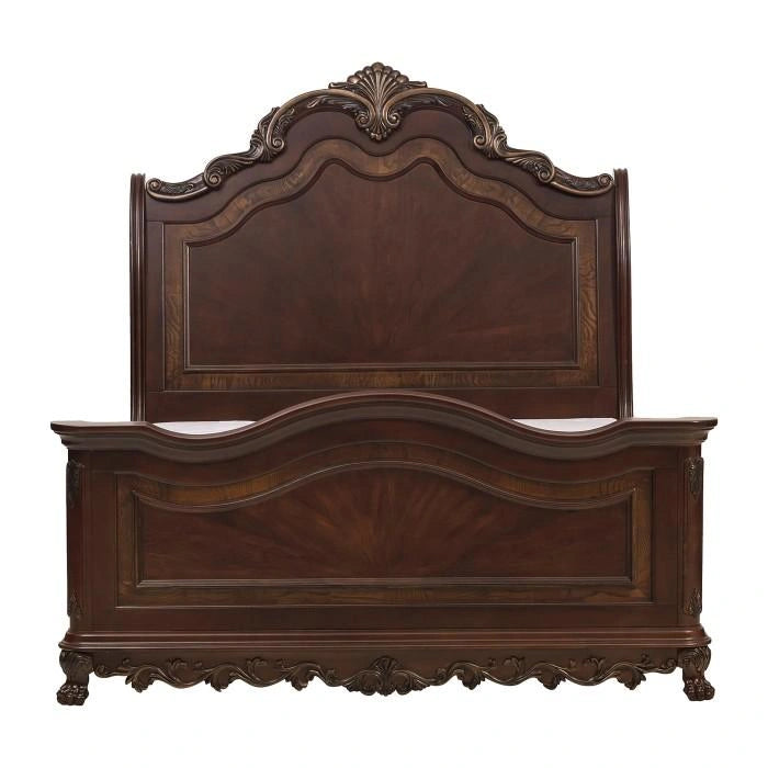 Five Star Furniture - Deryn Park Queen Sleigh Bed in Cherry 2243SL-1