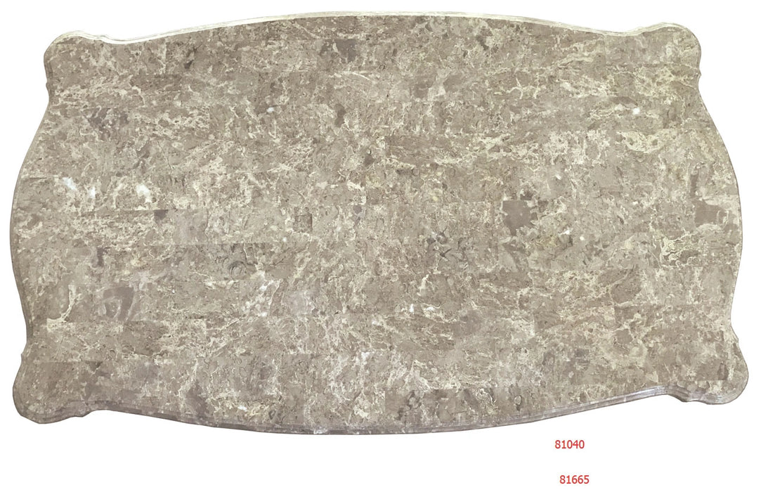 Five Star Furniture - Bently Marble & Champagne Coffee Table