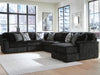 Five Star Furniture - Midnight-Madness Sectional with Chaise - Onyx