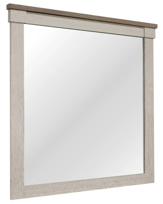 Five Star Furniture - Arcadia Mirror in White & Weathered Gray 1677-6