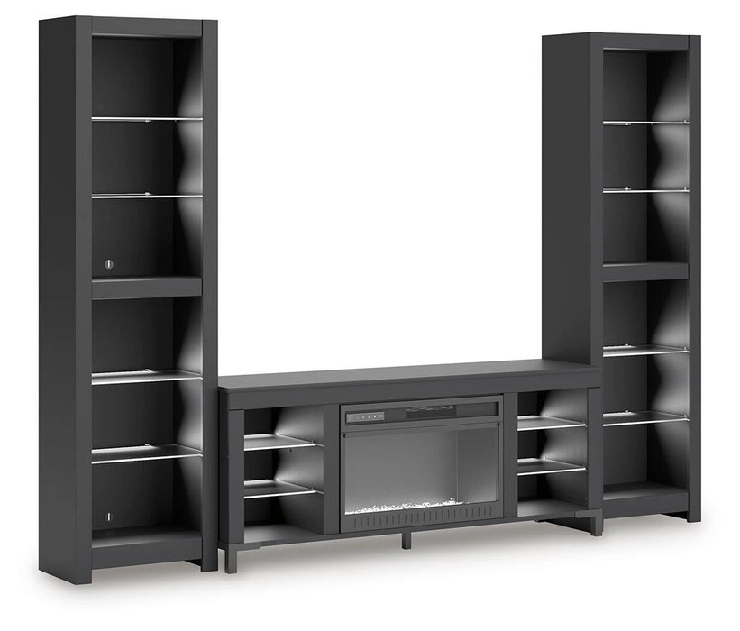 Five Star Furniture - Cayberry Entertainment Center with Electric Fireplace