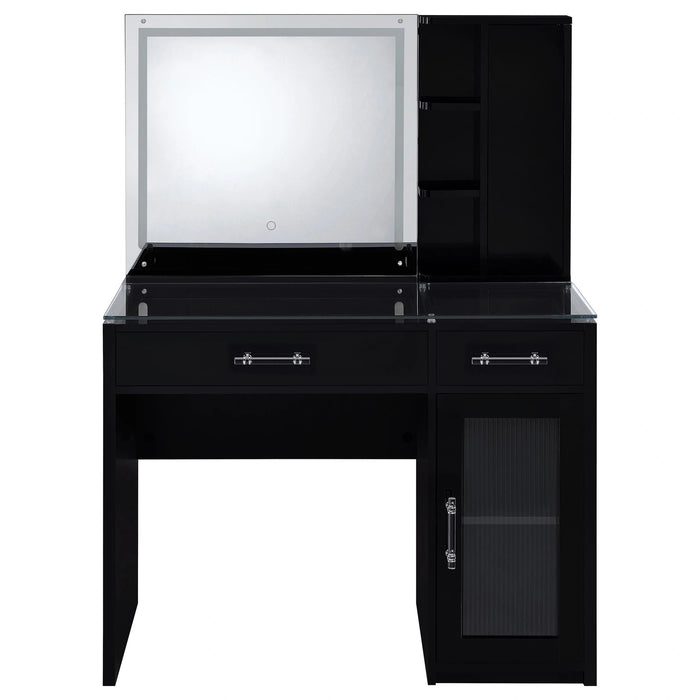Five Star Furniture - Flora Makeup Vanity Table with LED Mirror and Stool