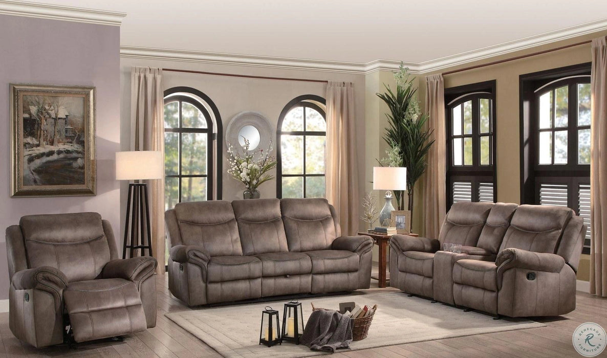 Five Star Furniture - Aram Glider Reclining Chair in Dark Brown 8206NF-1
