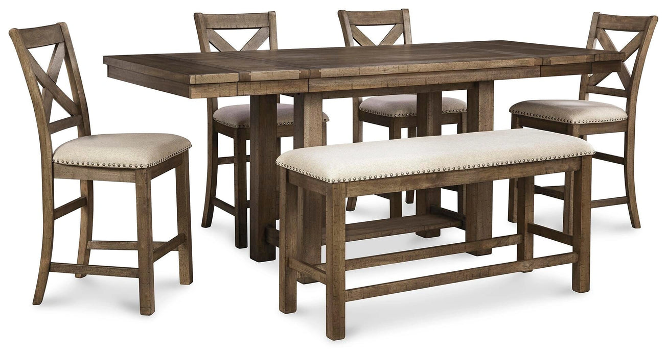 Five Star Furniture - Moriville Counter Height Dining Set
