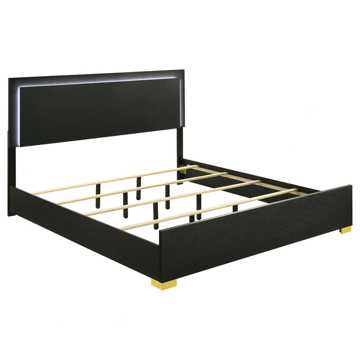 Five Star Furniture - Marceline Panel Bed with LED Lighting