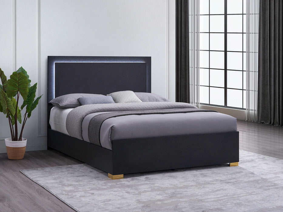 Five Star Furniture - Marceline Panel Bed with LED Lighting