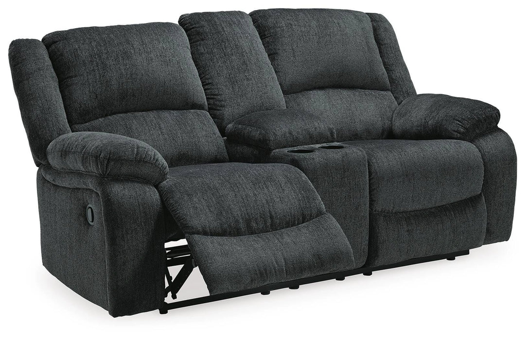 Five Star Furniture - Draycoll Reclining Loveseat with Console