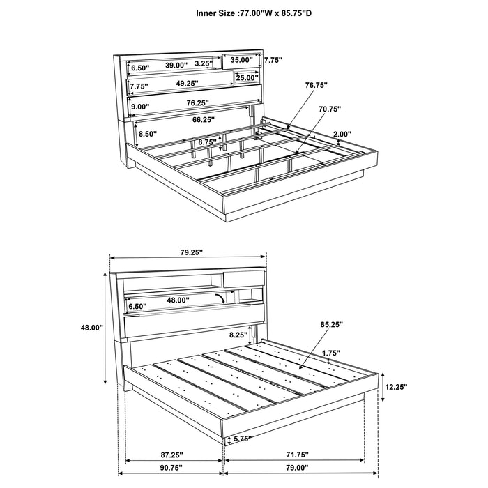 Five Star Furniture - Fenwick Bookcase Platform Bed