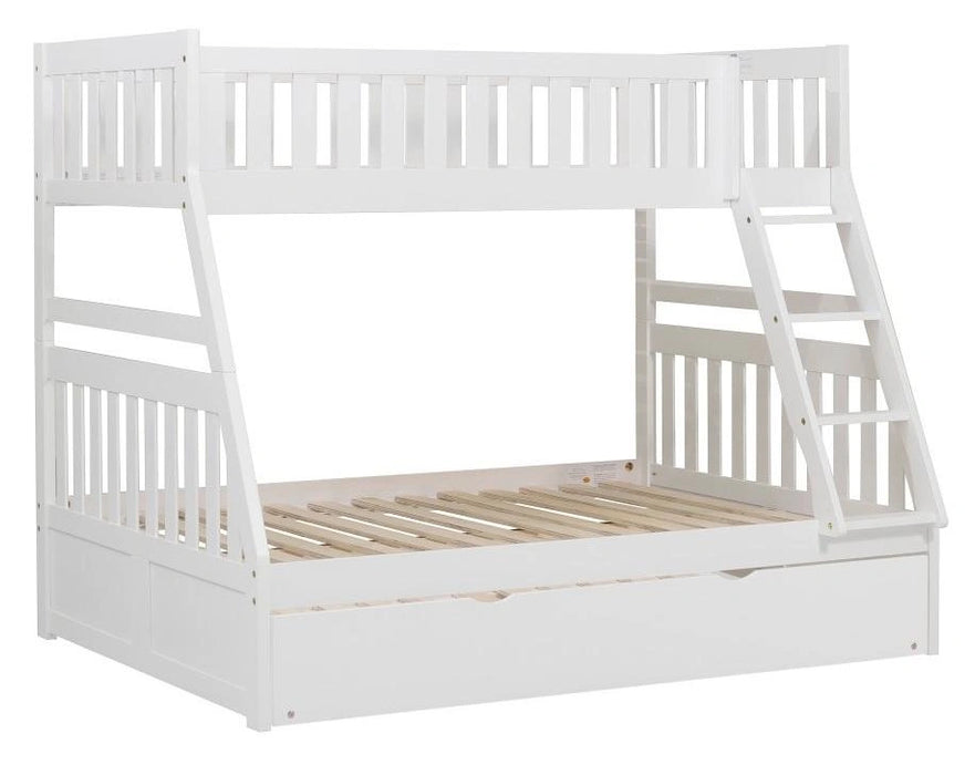 Five Star Furniture - Galen Twin/Full Bunk Bed w/ Twin Trundle in White B2053TFW-1*R