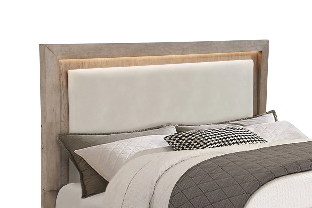 Five Star Furniture - Kenora Panel Platform Storage Bed with LED Lighting