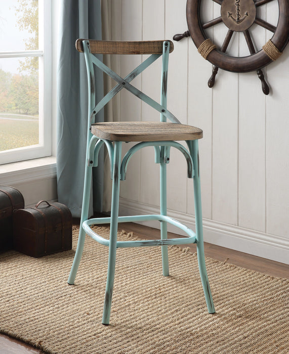 Five Star Furniture - Zaire Antique Sky & Antique Oak Bar Chair (1Pc)